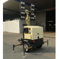 Torre de iluminação alimentada por Genset